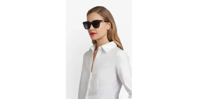 Carolina Herrera Γυναικεία Γυαλιά Ηλίου με Μαύρο Κοκκάλινο Σκελετό και Γκρι Ντεγκραντέ Φακό HER 0333/S 807/9O 2