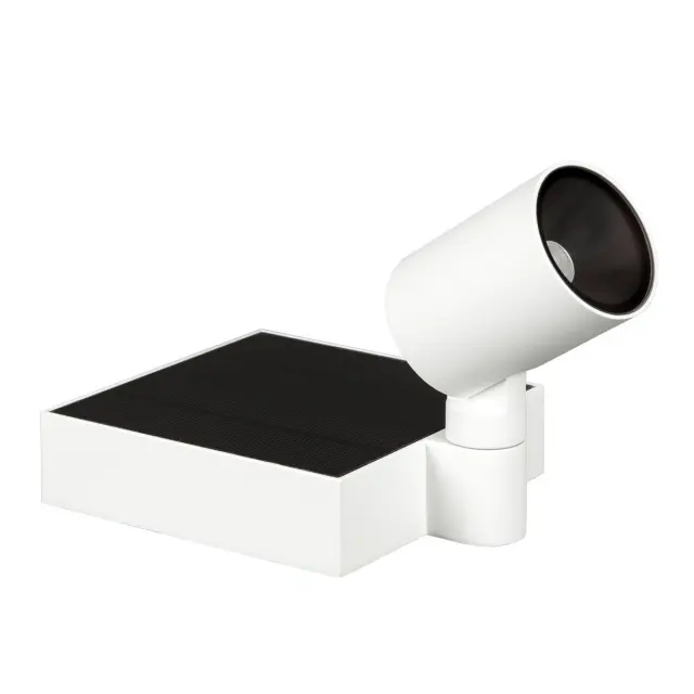 Ηλιακό Φωτιστικό Κήπου Solar LED 1.3W 3000K IP65 Λευκό Άσπρο 2