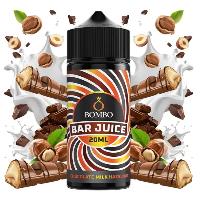 Bombo Bar Juice Flavor Shots Chocolate Milk Hazelnut 20ml to 120ml