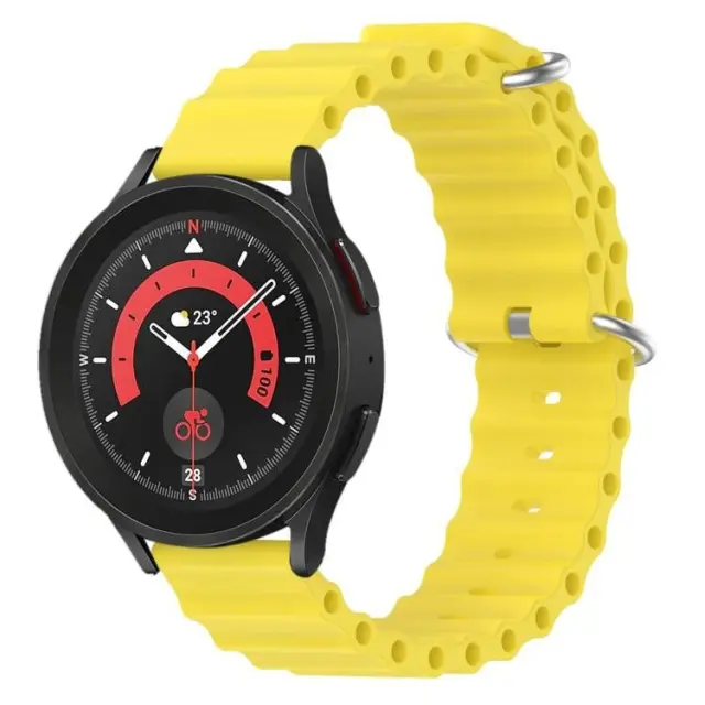 Ocean Style Λουράκι για Smartwatch 22mm-Yellow OEM