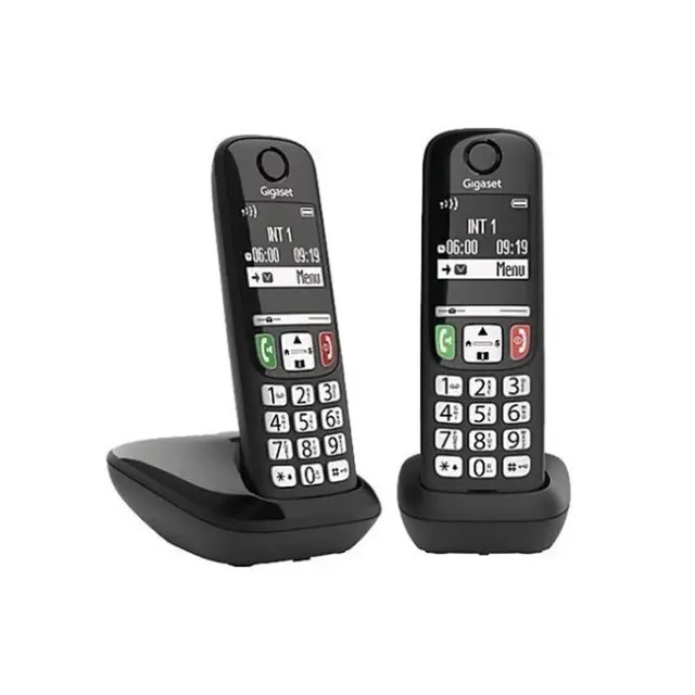 Gigaset Ασύρματο Τηλέφωνο Basic 100 Duo Black (L36852-H3206-D201)