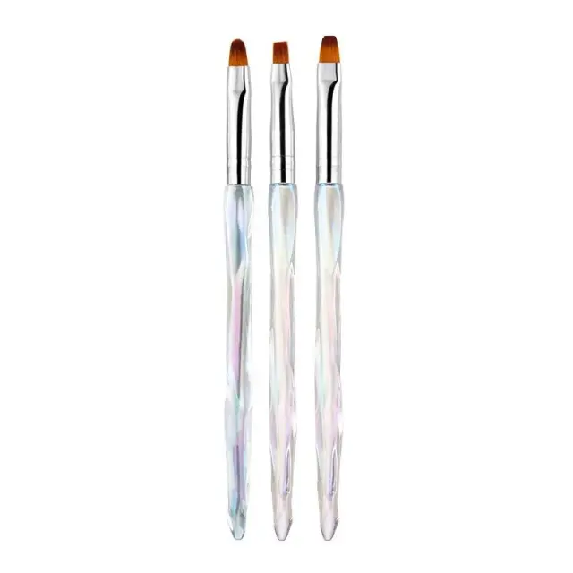 Σετ πινέλα μανικιούρ Nail Art - B111 - 3pcs - 910471