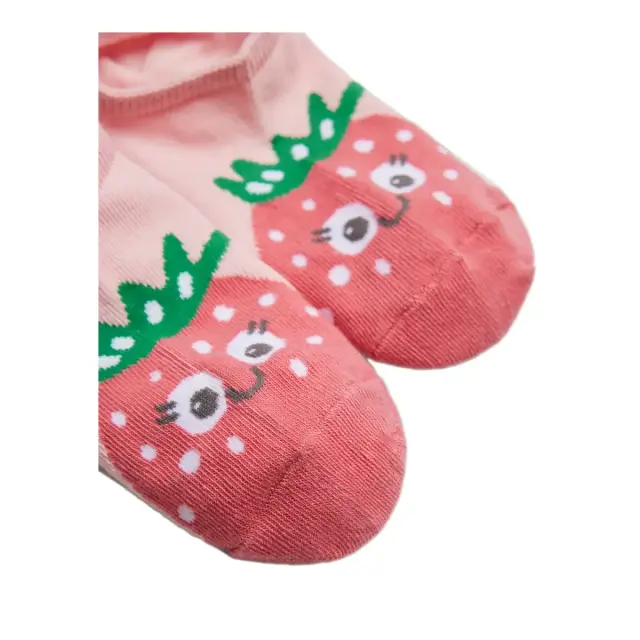 Ysabel Mora Παιδικές Κάλτσες Σοσόνια Κορίτσι Sockarats Strawberries, Χρώμα Ροζ 2
