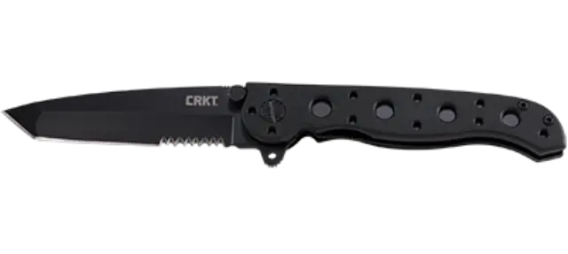 CRKT M16-10KZ TANTO BLACK W/TRIPLE POINT SERRATIONS