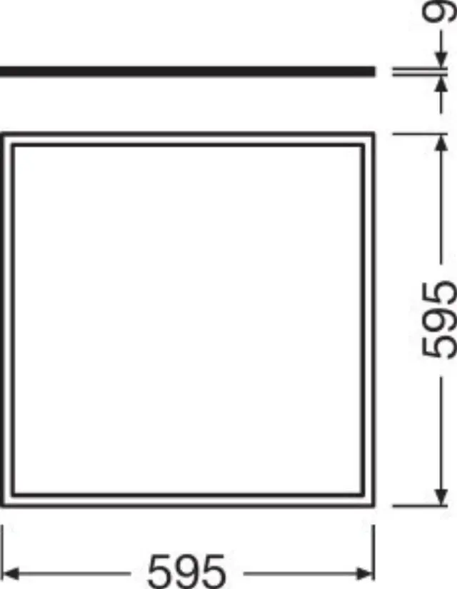 Φωτιστικό LED 600 36W 3000K PANEL 60x60 VALUE OSRAM LEDVANCE 2