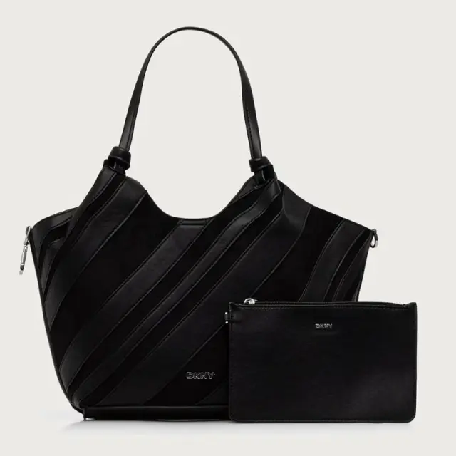 Τσάντα DKNY Paula R63AME49-71Y1 BLACK/SILVER Μαύρο - ONESIZE