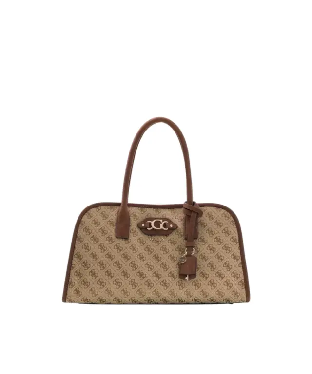 Guess - Γυναικεία Τσάντα Ώμου/Χειρός Samantha HWJG2313060-LGW Μπεζ/Καφέ 2