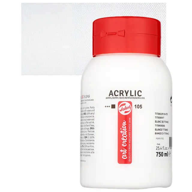 Ακρυλικό Talens Art Creation 105 Titanium White - 750ml