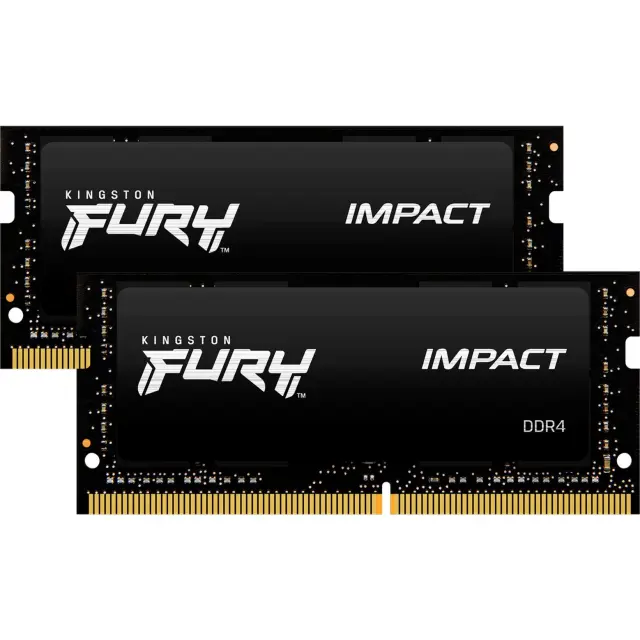 Kingston SO-DIMM 32 GB DDR4-3200 (2x 16 GB) Dual-Kit (black, KF432S20IBK2/32, Impact, INTEL XMP)