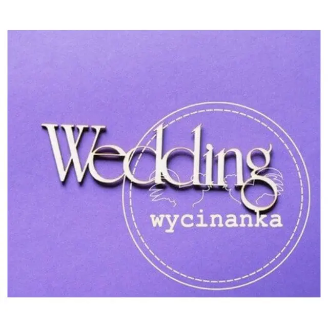 Chipboard Wedding, 3 x 8 cm