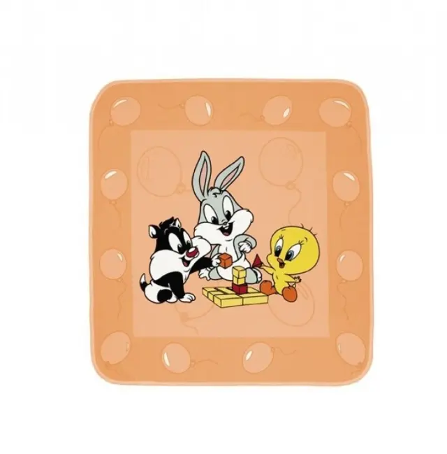 Κουβέρτα Αγκαλιάς φανελένια (90x90) Des.51 Baby Looney Tunes