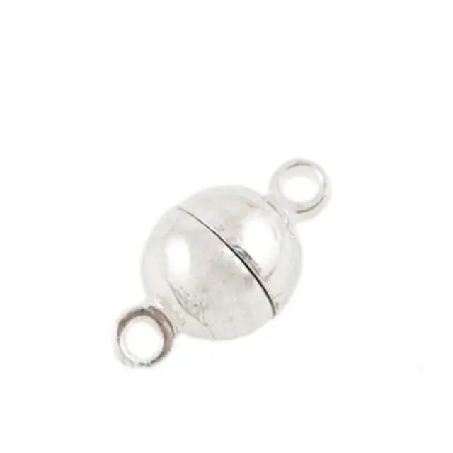 Μαγνητικό Κούμπωμα - Platinum Color - 11.5x6mm - 4τεμ