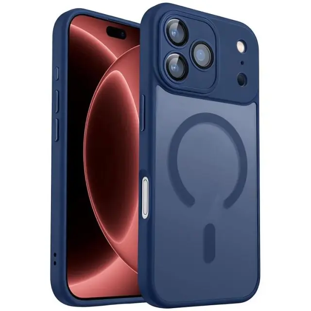 Hybrid Magsafe Matte Θήκη για iPhone 17 Pro Max/18 Pro Max-Midnight Blue OEM