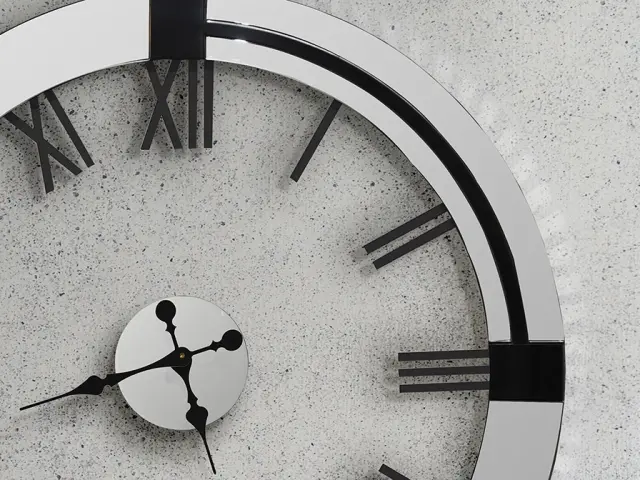 Times and Kairos 564724 – Διακοσμητικό Ρολόι Τοίχου Ø88cm με Καθρέπτη και Μαύρες Λεπτομέρειες Μαύρο 2