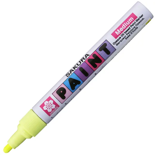 Sakura Paint Μαρκαδόρος Λαδιού 2mm Medium - Fluo Yellow
