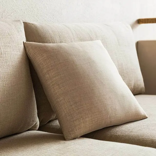 Μαξιλαροθήκη 43X43CM GOFIS HOME CHROME Λινή 930B/ 06