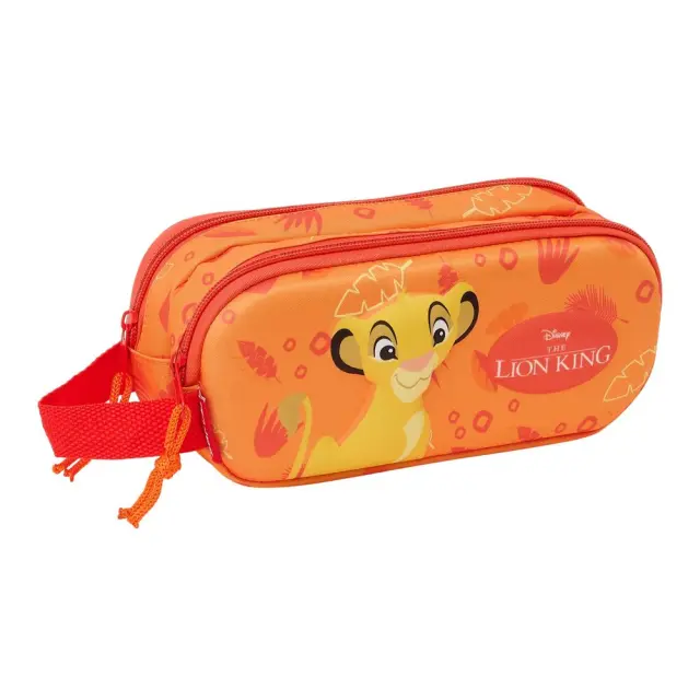 Κασετίνα Διπλή Lion King pencil case Πορτοκαλί 21 X 8 X 6 Cm 3d