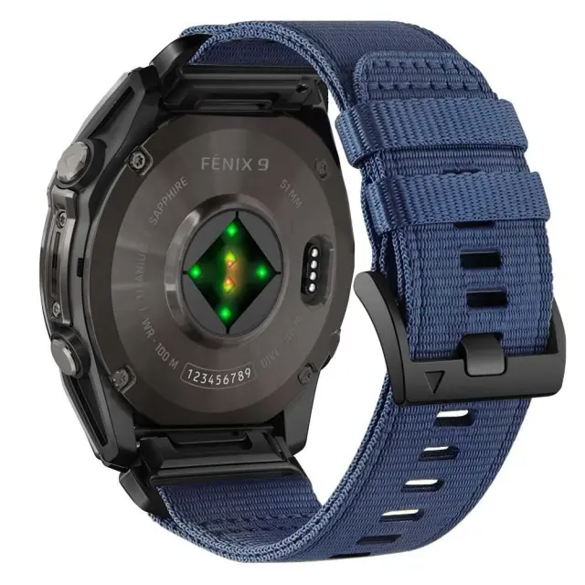 Tech-protect Nylon Classic Garmin Fenix 5x / 5x Plus / 6x / 6x Pro / 7x / 8 / 8 Pro / 9 / 9 Pro (51 Mm) Midnight Navy 3
