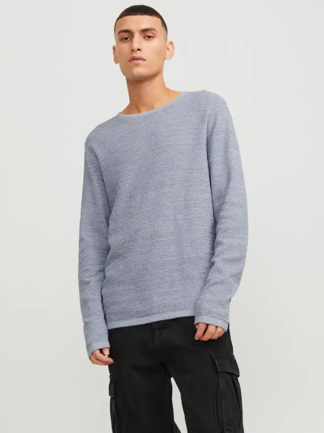 JJEGREG KNIT CREW NECK SN pacific coast 3