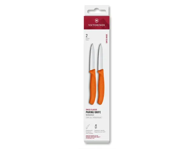 Σετ Μαχαίρια Γενικής Χρήσης Victorinox Swiss Classic με μήκος λεπίδας 8cm - Orange - 2 τεμάχια6.7609.2C1 2
