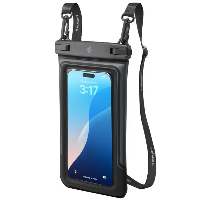 Θήκη Αδιάβροχη Spigen A611P IPX8 Floating Universal Διαστάσεις 13.3cm x 22.5cm 2 τεμαχίων Ματ Μαύρη 3