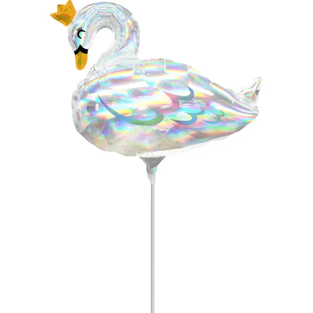Μπαλόνι Φοιλ Μίνι 14 Iridescent Swan - Κύκνος