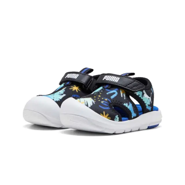 Puma Infant's Fun Racer Allover Print Sandal (TD) Μαύρο 401695-01 (Puma) - 22 3