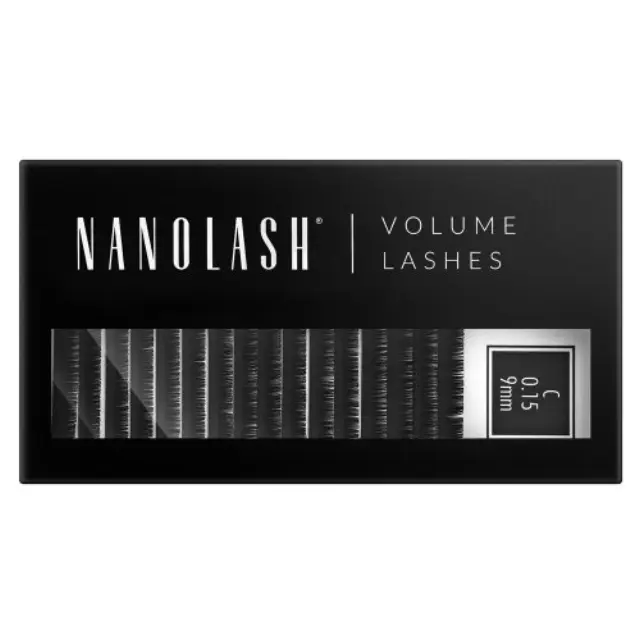 Nanolash Volume Lashes 0.15 C false eyelashes 9 mm