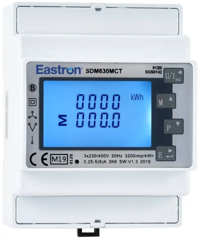 Eastron Electricity meter SDM630MCT, 1/3 phases, 300A coils