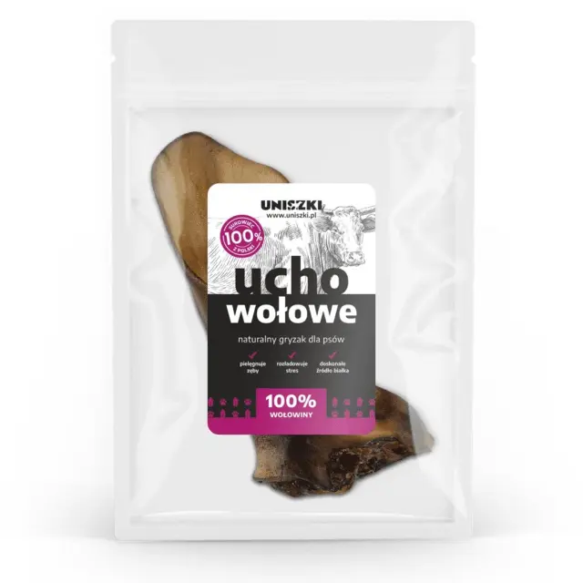 UNISZKI Medium Beef Ear - Dog Treat - 1 Piece
