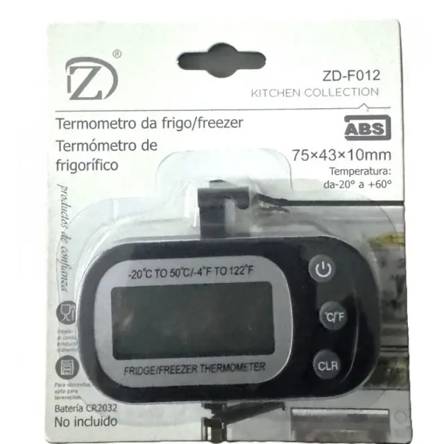 ΘΕΡΜΟΜΕΤΡΟ ΨΥΓΕΙΟΥ -20°C - +60°C 75x43x10cm ZD-F012