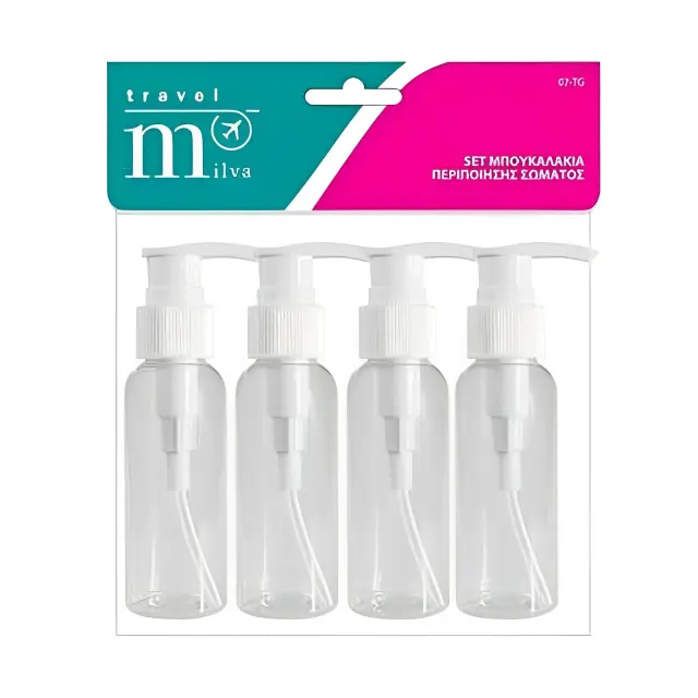 Milva Set Μπουκαλακια Περιποίησης Σώματος 4τμχ