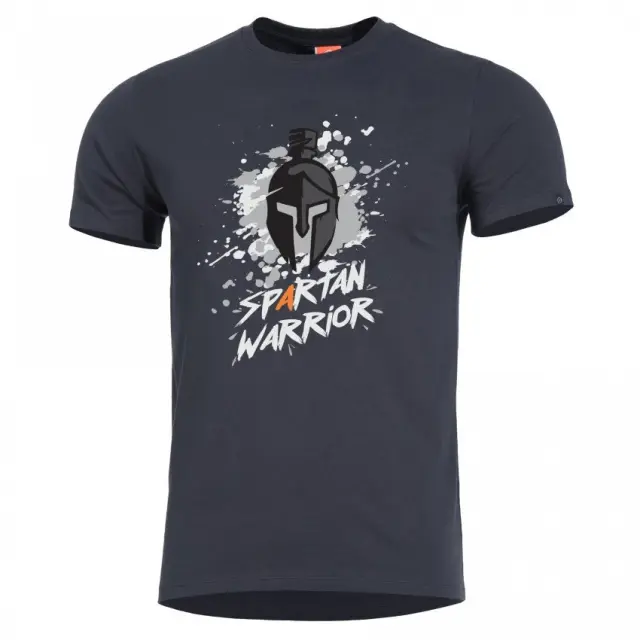 Pentagon Ageron ''Spartan Warrior'' T-Shirt-Μπλουζάκι Μακό για Τακτική-Καθημερινή Χρήση - 01-Black-Μαύρο