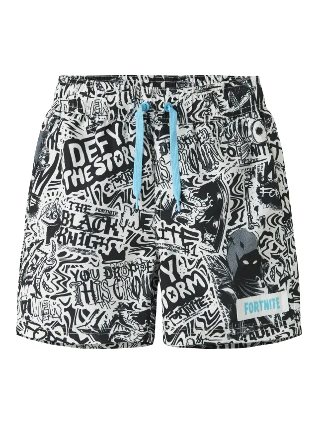 Name It Μαγιό αγορίστικο υφαντό Λευκό NKMMARKI FORTNITE SWIMSHORTS BFU - 13253242