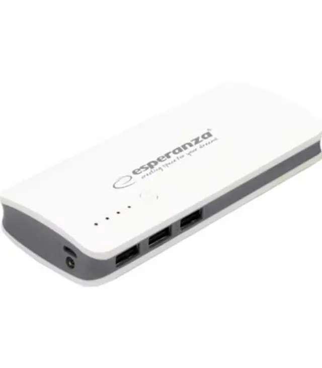 Esperanza EMP106 Power Bank 8000mAh με 3 Θύρες USB-A Λευκό/Γκρι (EMP106WE) (ESPEMP106WE)