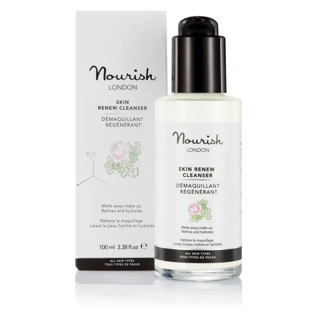 Nourish London Skin Renew Argan Cleanser - Βιολογικό καθαριστικό προσώπου με Με Έλαιο Argan