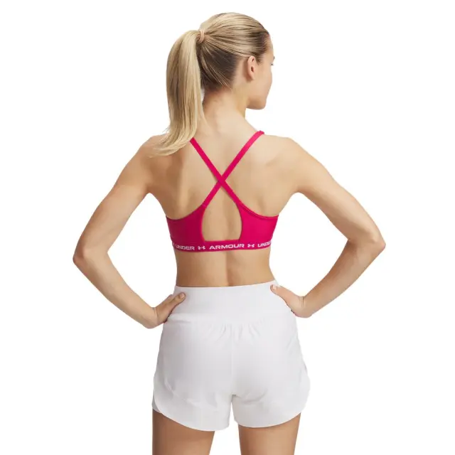 Under Armour Crossback Low Bra (1386424-681) - Φούξια 2
