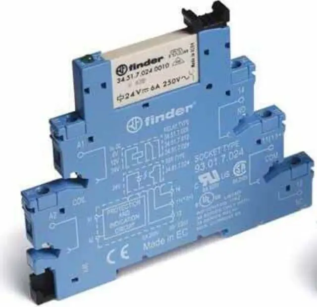 Rel. interface EMR screw 6,2mm.1CO 6A/24VDC/SEN/AgNi (38.51.7.024.0050)