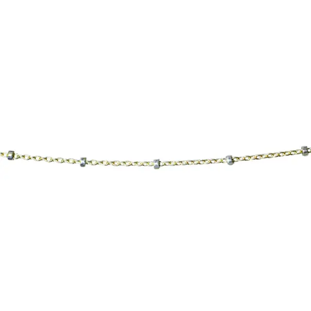 Gold Filled Αλυσίδα με Χάντρες από Ασήμι 925 Satellite - 1mm ~50cm
