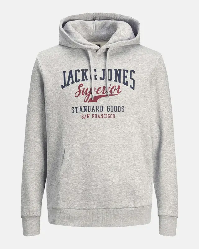 JACK & JONES JORREMI SWEAT HOOD #d8d8d8