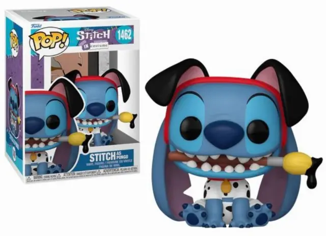 Funko Pop! Disney: Stitch in Costume - Stitch as Pongo #1462 Figure