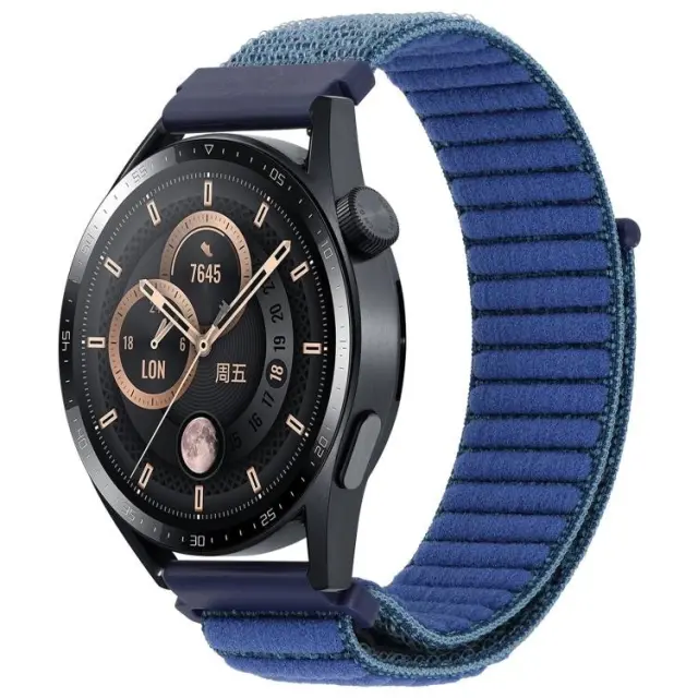 Nylon Λουράκι για Smartwatch 22mm-Dark Blue OEM