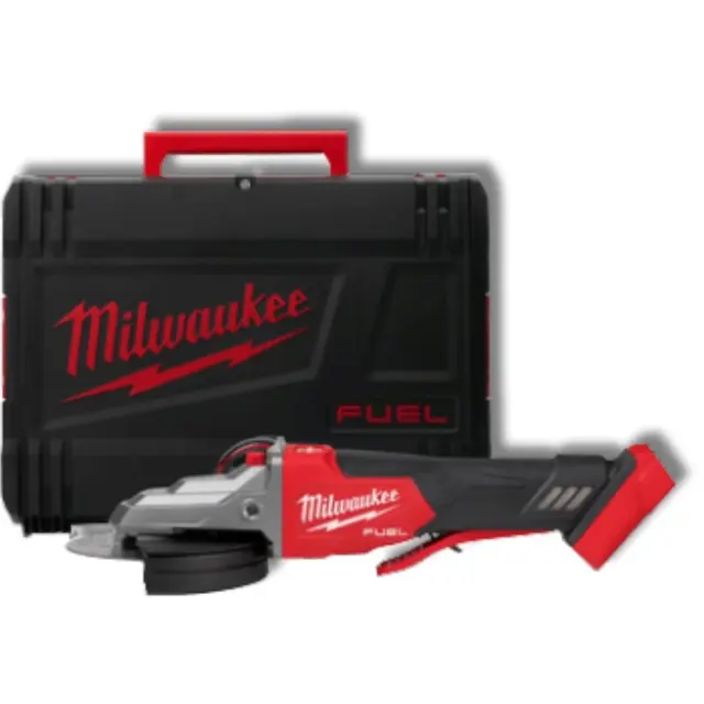 Milwaukee 4933478439 - Γωνιακός Τροχός Μπαταρίας 125mm Επίπεδης Κεφαλής με Φρένο M18 FSAGF125XPDB-0X σε HD Box (Χωρίς Μπαταρία και Φορτιστή)