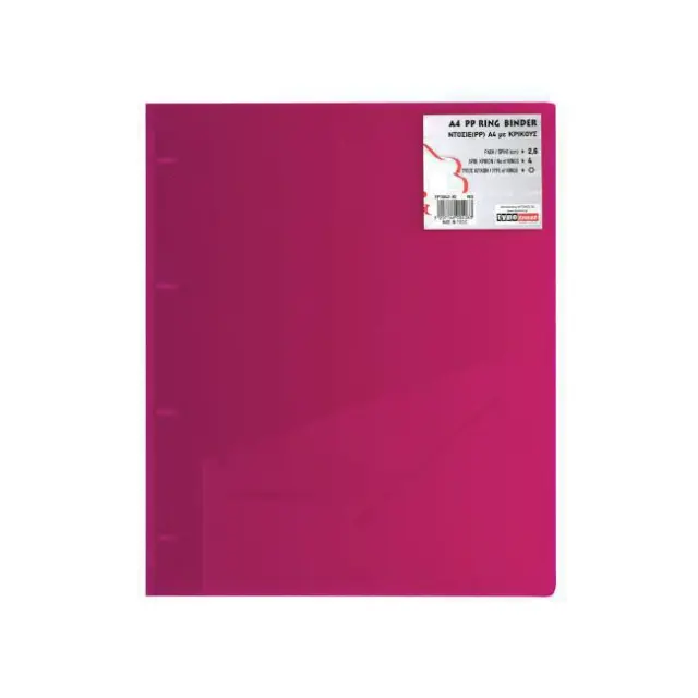 Typotrust Ντοσιέ ΡΡ Α4 με 4 Κρίκους/Ράχη 2,6cm Κόκκινο (FP15042-02)