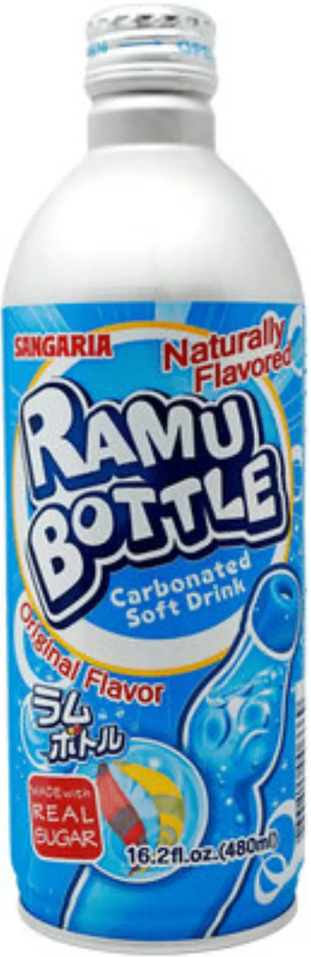 Sangaria Ramune Soda - Γιαπωνέζικο Αναψυκτικό Με Γεύση Τσιχλόφουσκα 500ml