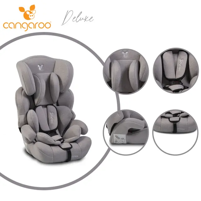 CANGAROO - Baby car seat Deluxe light grey - 3801005150168