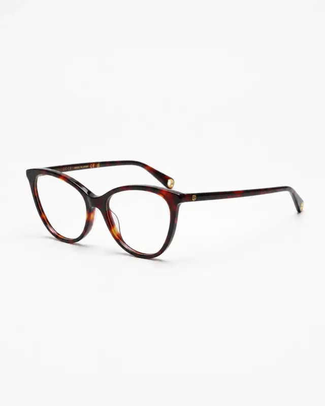 Gucci GG1079O 002 Γυναικεία Γυαλιά Οράσεως Cat Eye Καφέ Ταρταρούγα με Χρυσή Αλυσίδα - 54-17-145 2