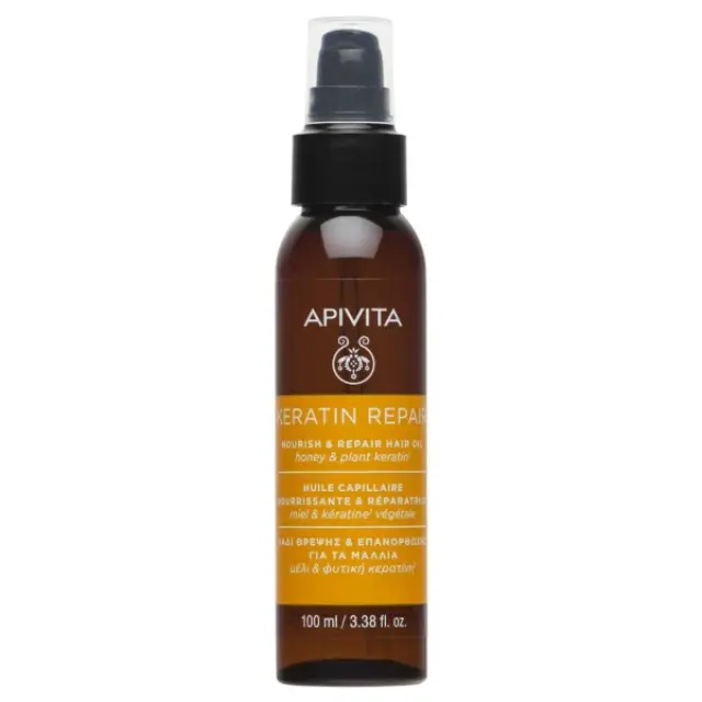 Apivita Keratin Repair Λάδι Θρέψης & Επανόρθωσης Μαλλιών με Μέλι & Φυτική Κερατίνη 100ml