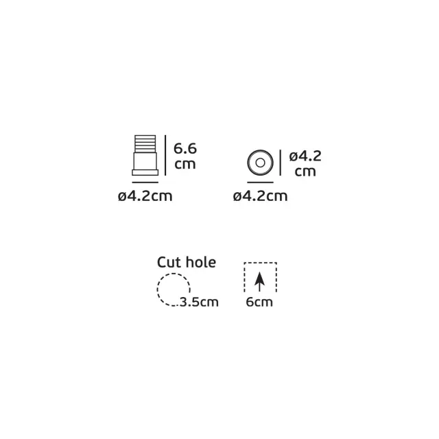 Onti 04218/W/W Χωνευτό σταθερό σποτ led 2W 3000K 8° λευκό Άσπρο 2