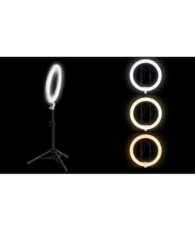 Φωτιστικό led δαχτυλίδι 26cm dimmer και τρίποδο επιλογή 3 χρωμάτων – Usb led ring light 2